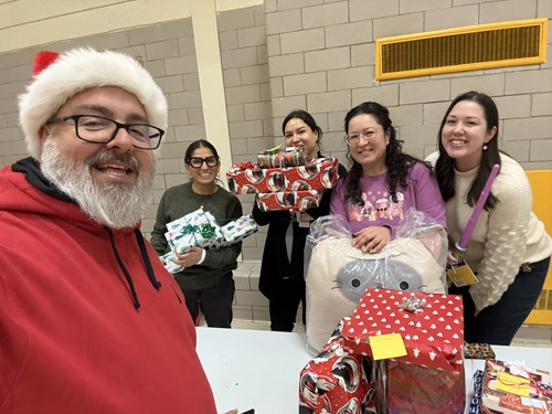 L to R: Kevin Leonard, NAI; Estrella Torrez, MSU's RCAH and IYEP; Ramona Henry, Lansing School District; Emily Sorroche, MSU's CANR and EAGLE; and graduate student Lexi LaChappa.